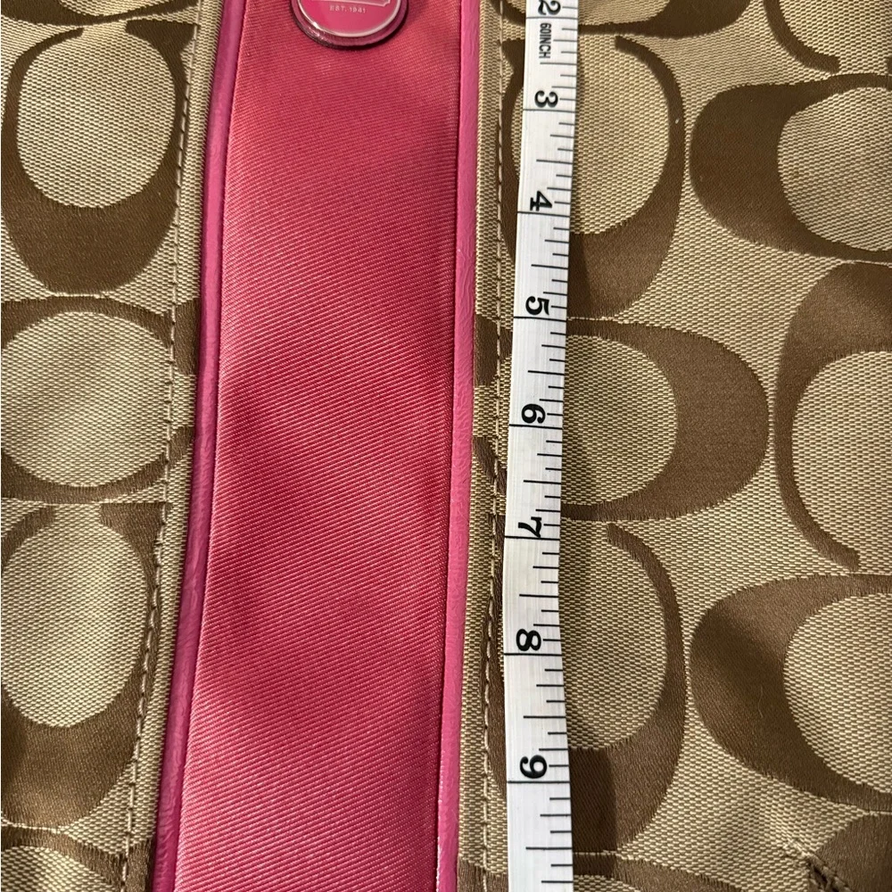 Coach Pink and Brown Crossbody Bag - Picture 7 of 9